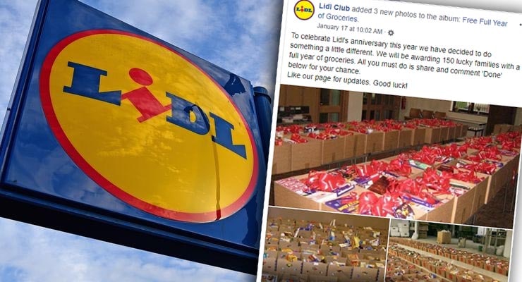 Is Lidl Club giving away a years worth of groceries on Facebook? Fact Check